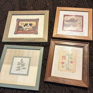 Vintage pictures in frames